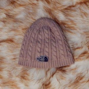 The North Face Tan Cable Knit Beanie